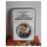 2014 GOOFY - DISNEY CHARACTERS NIUE COLORIZED $2 COIN - NGC PROOF 70 ULTRA CAMEO