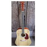 Burswood JW-41F Acoustic Guitar with Case