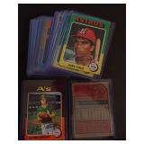 1975 TOPPS BASEBALL CARDS WITH CONTENT LIST