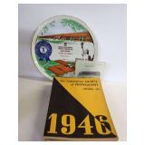 Brown & Williamson Tobacco Plate, 1940s Photography Annuals & L.E. Schwartz Roofing Advertising Item