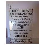 NEW DECORATIVE METAL SIGN - See photos for size.