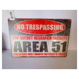 NEW DECORATIVE METAL SIGN - See photos for size.