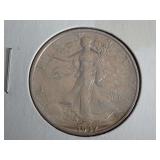 1937-S WALKER HALF DOLLAR COIN