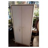 White Cabinet with Interior Shelves