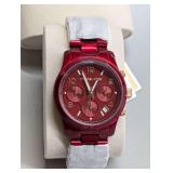 Michael Kors Ladies Watch - Red Color Coating - MK7436