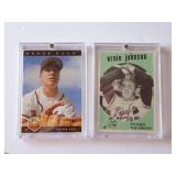 Chipper Jones & Ernie Johnson Baseball Trading Cards