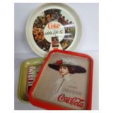 Coca-Cola Advertising Serving Trays