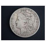 1882-CC MORGAN SILVER DOLLAR COIN