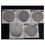 (5) 1971 IKE DOLLAR COINS