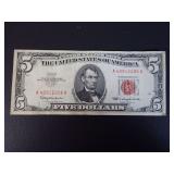 SERIES 1963 $5 RED SEAL BANKNOTE