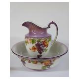 Vintage Wash Basin and Pitcher-Made in England
