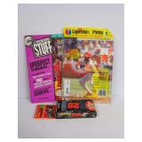 Michael Jordan NBA Magazine and MLB Superstar Photos with Texaco Havoline Dave Allison NASCAR Cards