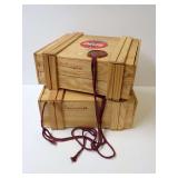 Pair of Always Coca-Cola Polonaise Wooden Crates