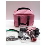 Comoware Pink Cordless Drill Set with Carrying Bag