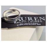 Ralph Lauren Sterling Silver 925 Band Ring Size 7
