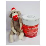 Vintage Tins and Sock Monkey