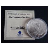 AMERICAN MINT, GEORGE W. BUSH, $10 COIN - REPUBLIC OF LIBERIA