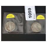 1925 & 1928 STANDING LIBERTY QUARTERS