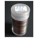 ROLL OF SUSAN B. ANTHONY DOLLAR COINS - MIXED DATES