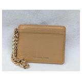 NEW AUTHENTIC Michael Kors Card Holder with Gold Chain