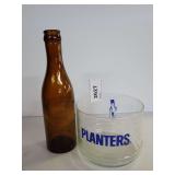 Coca-Cola 75th Anniversary Bottle and Planters Peanut Bowl