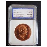 1981 ABE LINCOLN U.S. MINT MEDAL IGS MS65 BRONZE