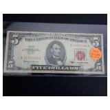 SERIES 1963 RED SEAL $5 BANKNOTE