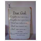 NEW DECORATIVE METAL SIGN - See photos for size.