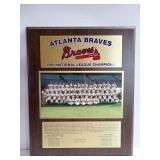 1991 Atlanta Braves National League Champions Plaque