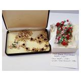 Estate Jewelry including Blown Glass Holiday Necklace