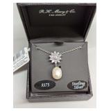 R.H. Macy & Co. Sterling Silver Cultured Pearl Necklace