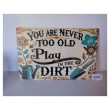 NEW DECORATIVE METAL SIGN - See photos for size.