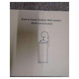 Black Dusk Outdoor Wall Mount with Glass