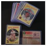 1959 TOPPS BASEBALL CARDS WITH CONTENT LIST