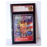 Novelty Donald Trump "The King Returns" Card in Slab