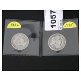 1892 & 1915 BARBER QUARTERS