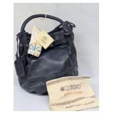 NEW AUTHENTIC Old Trend Navy Leather Bucket Bag