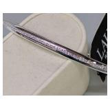 Lauren Ralph Lauren Sterling Silver and Cubic Zirconia Bangle Bracelet