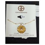 GIANI BERNINI 18KT Gold Over Sterling Silver CZ Necklace