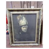 Vintage Framed Canvas Portrait
