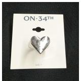 Designer Heart Ring - Size 7