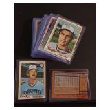 1978 TOPPS BASEBALL CARDS WITH CONTENT LIST