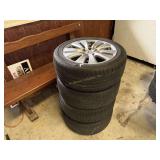 SET OF WHEELS & TIRES