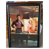 "LEGAL ACTION" BY CHRIS CONSANI ELVIS PRESLEY & MARILYN MONROE 27 1/2" X 38 1/2"
