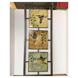 METAL HUMMINGBIRD WALL DECOR 12" WIDE X 29" TALL