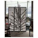 VINTAGE 6 FT TALL SILVER ALUMINUM CHRISTMAS TREE (PLEASE INSPECT AT PREVIEW)