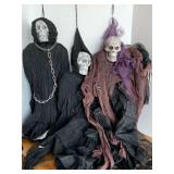 THREE 36" LIGHT UP HALLOWEEN DECOR ITEMS