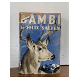 1929 "BAMBI" BY FELIX SALTEN HARDBACK BOOK
