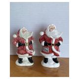 FITZ & FLOYD SANTA SALT/PEPPER SHAKERS