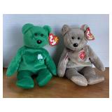 2 TY BEANIES (1997 ERIN, 1999 SIGNATURE BEAR)